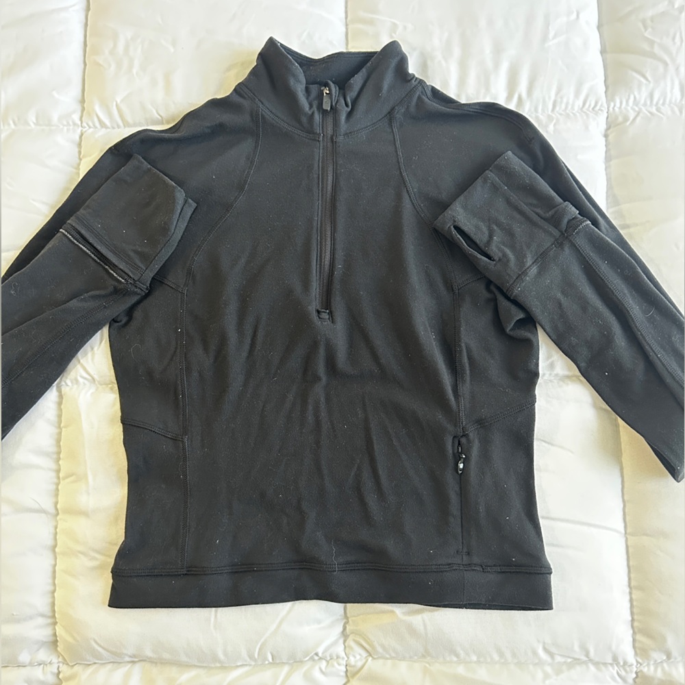 lululemon athletica Black Bomber Jacket